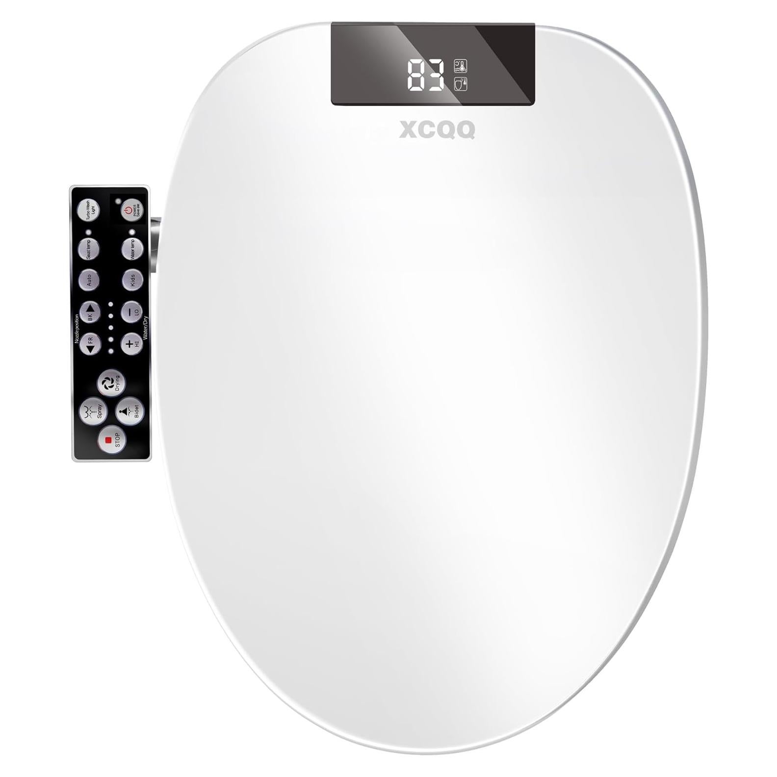 Asiento de inodoro inteligente XCQQ S9BL alargado con bidet