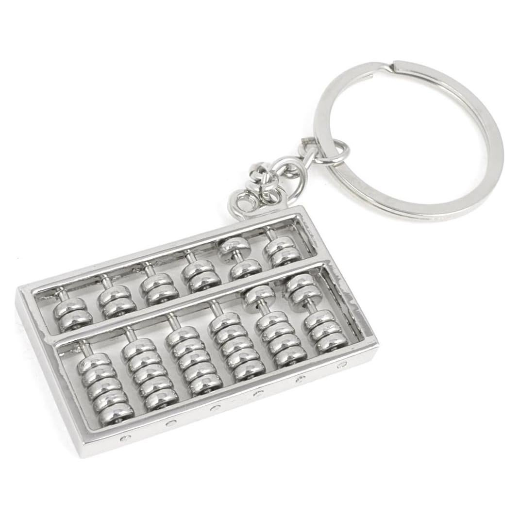 Llavero de Ábaco Mallofusa Plata 6 Rollos 10 cm Decorativo
