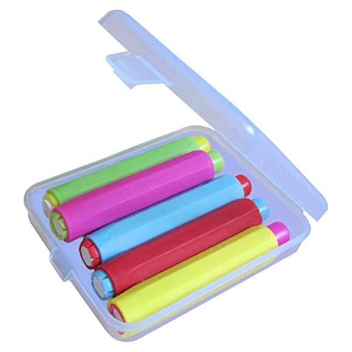 Juego de 5 Soportes de Tiza Lunies con Estuche Duro 9.4cm