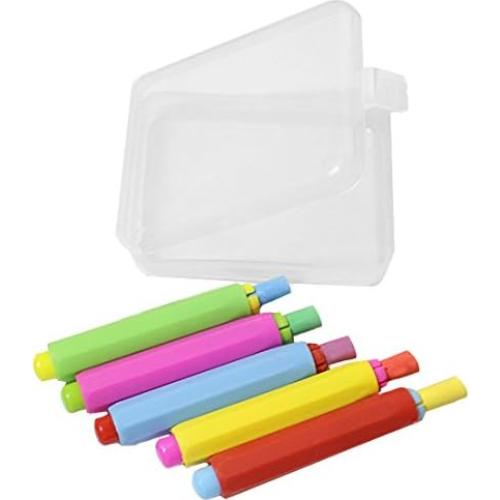 Juego de 5 Soportes de Tiza Lunies con Estuche Duro 9.4cm
