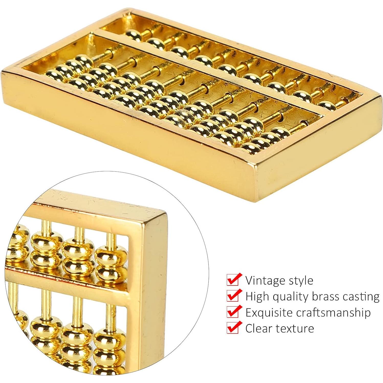 Ábaco Mini de Latón GLOGLOW 4.5x2.5cm Educativo