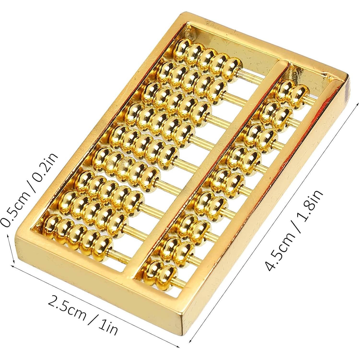 Ábaco Mini de Latón GLOGLOW 4.5x2.5cm Educativo