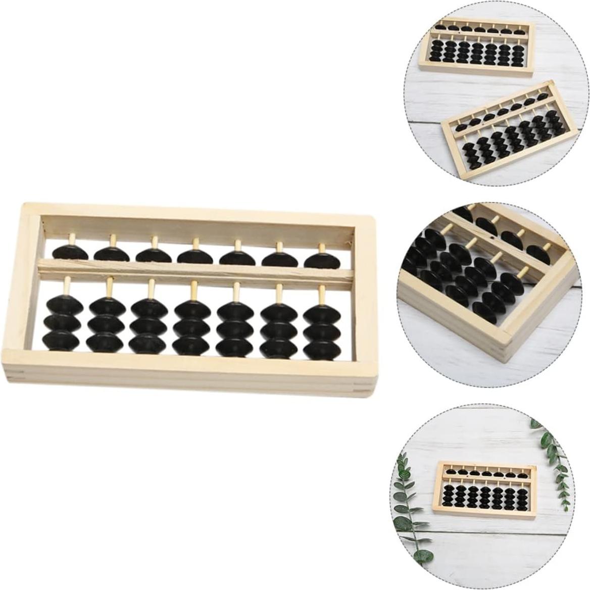 Mini Ábaco de Madera HONMEET 15.5x7.8cm Juguete Educativo