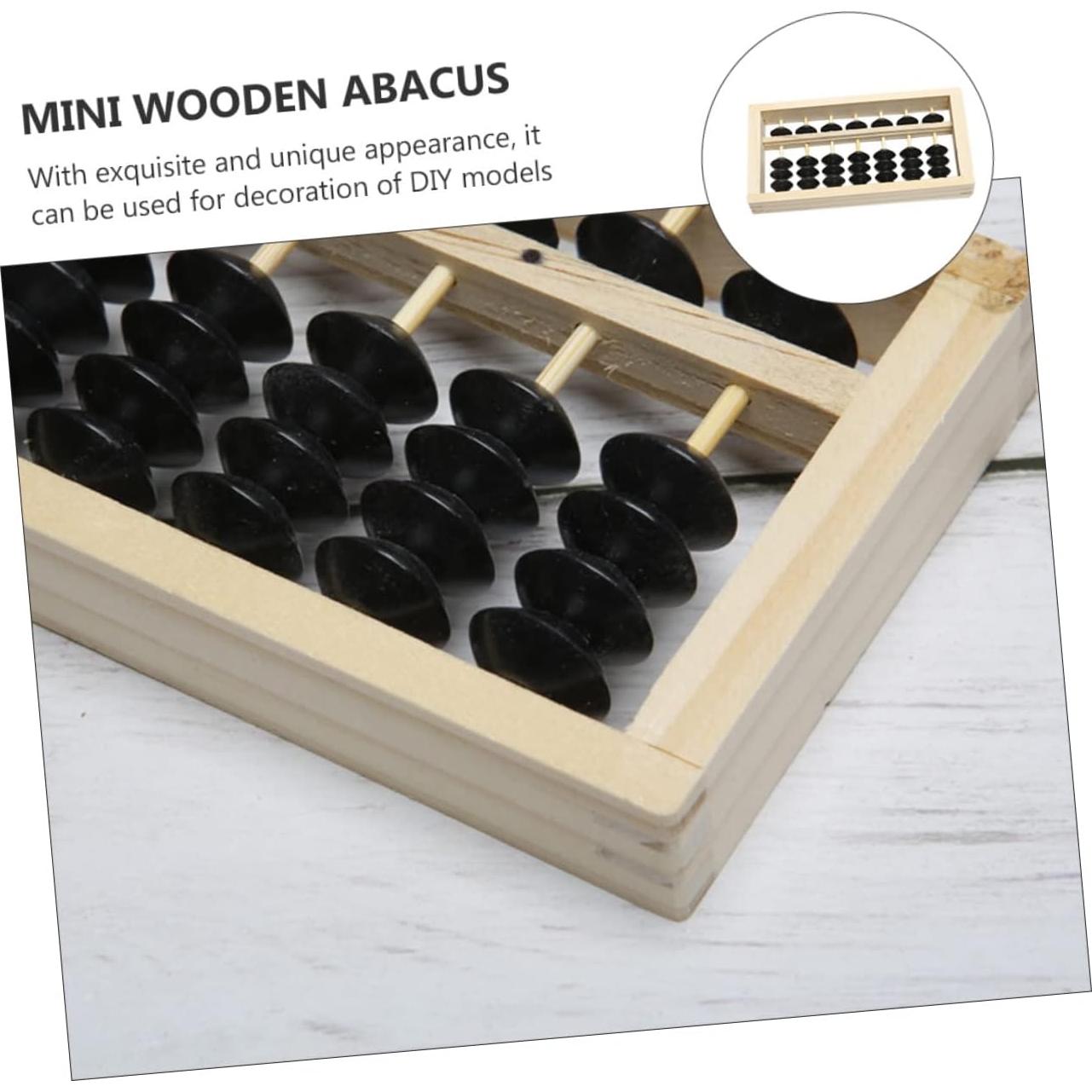 Mini Ábaco de Madera HONMEET 15.5x7.8cm Juguete Educativo