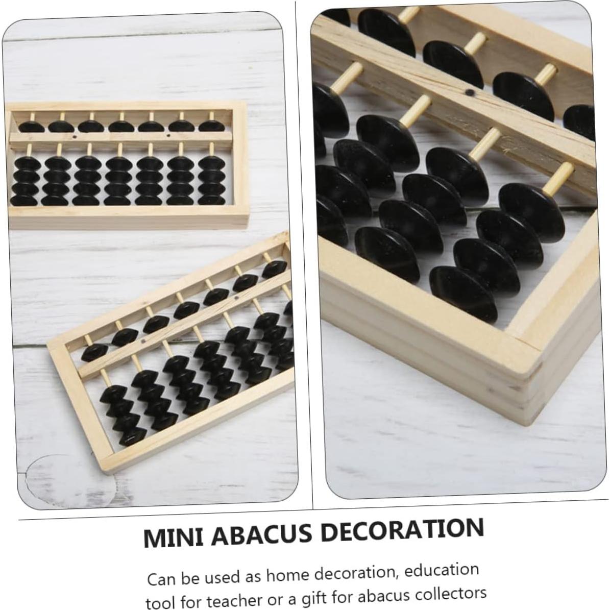 Mini Ábaco de Madera HONMEET 15.5x7.8cm Juguete Educativo