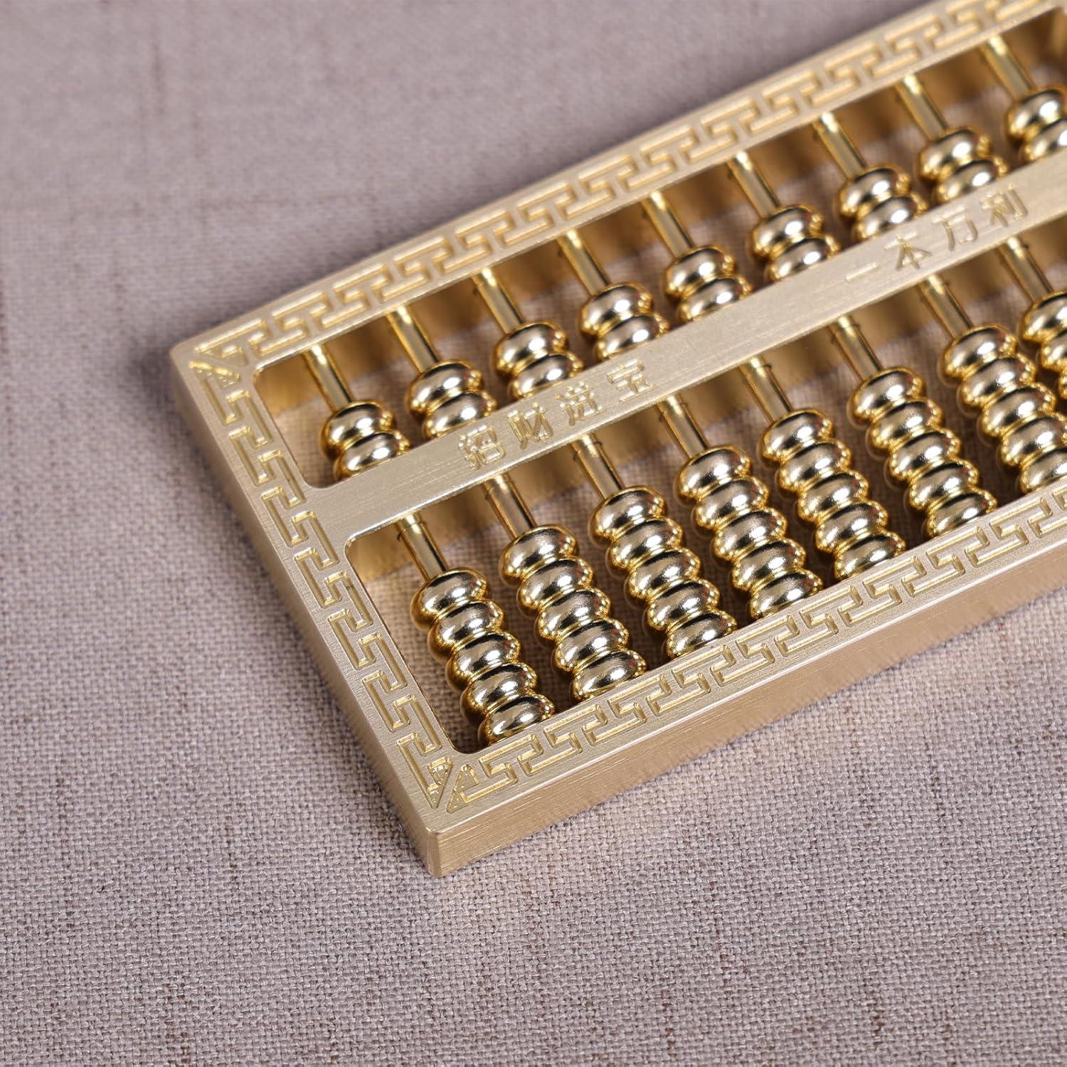 Ábaco Miniatura de Cobre y Latón Ailuter 9.91x5.58cm