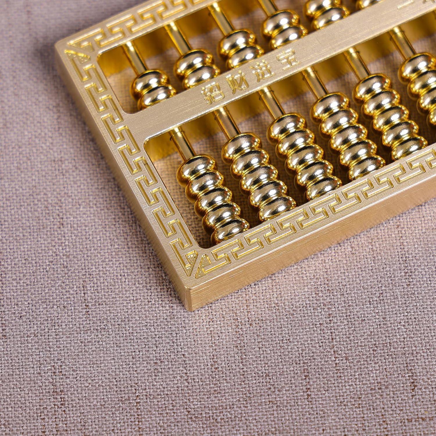 Ábaco Miniatura de Cobre y Latón Ailuter 9.91x5.58cm