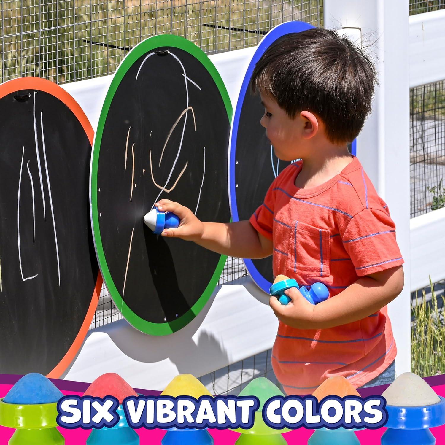 Tiza de Agarre Fácil Learning Advantage | No Tóxica | 6 Colores | 18m+