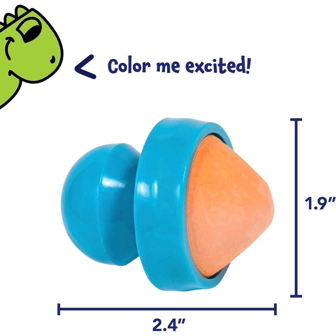 Tiza de Agarre Fácil Learning Advantage | No Tóxica | 6 Colores | 18m+