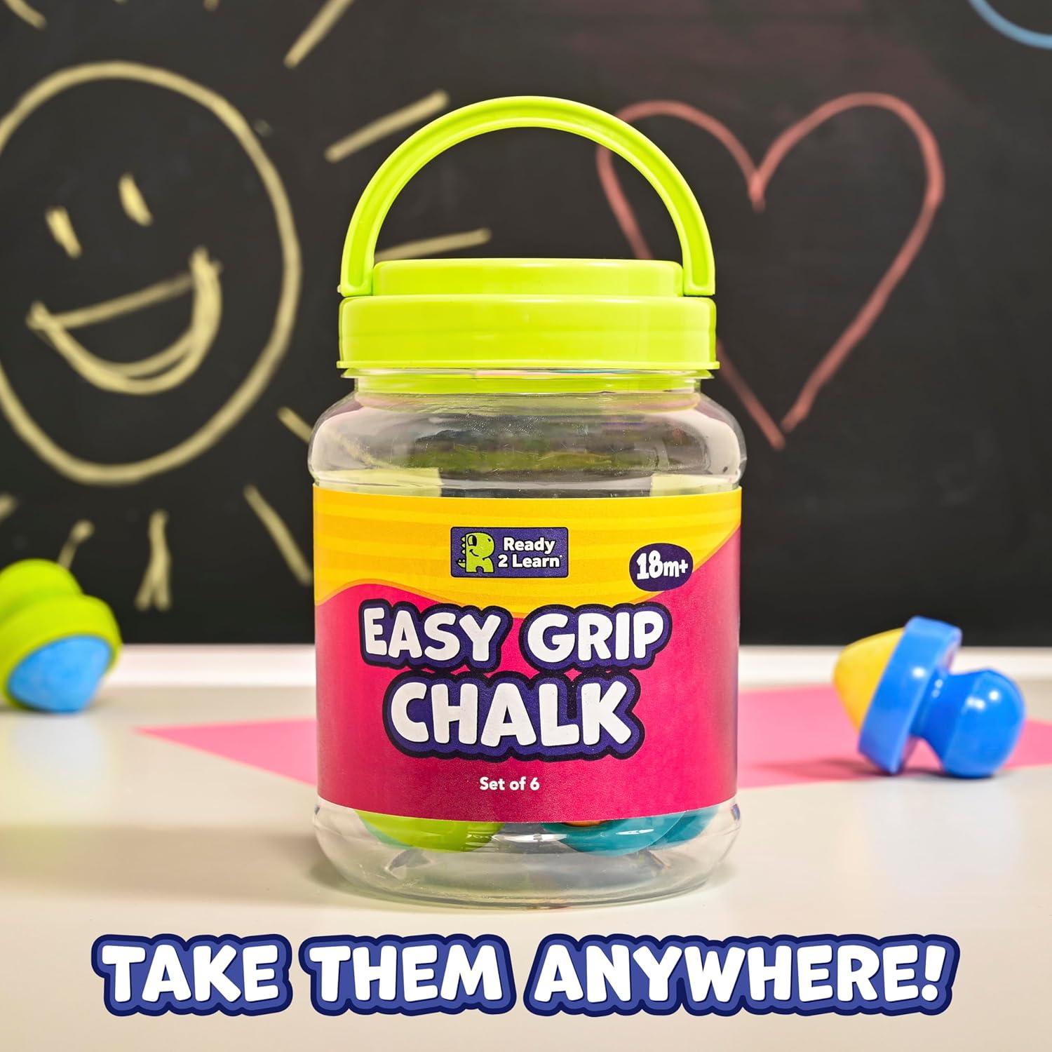 Tiza de Agarre Fácil Learning Advantage | No Tóxica | 6 Colores | 18m+