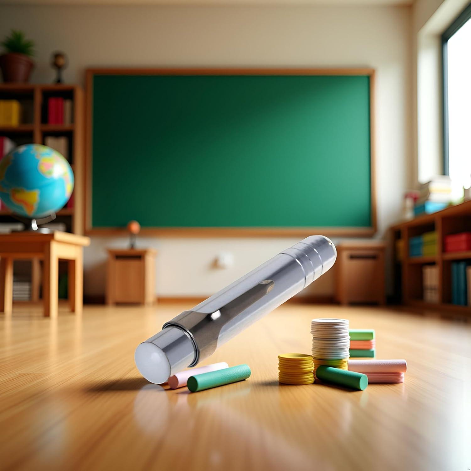 Soporte de Tiza de Aluminio Plateado WsjiaboFux - 1 Unidad