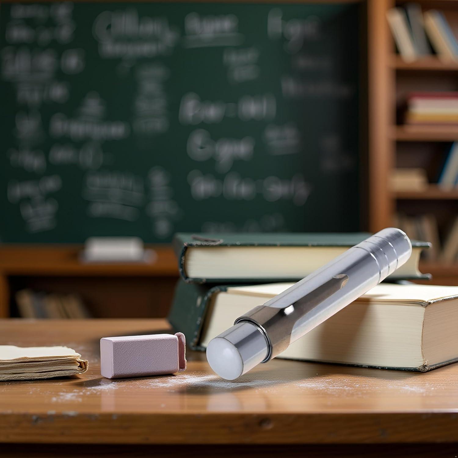 Soporte de Tiza de Aluminio Plateado WsjiaboFux - 1 Unidad