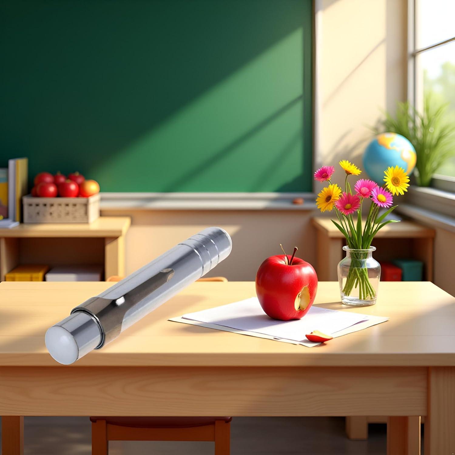 Soporte de Tiza de Aluminio Plateado WsjiaboFux - 1 Unidad