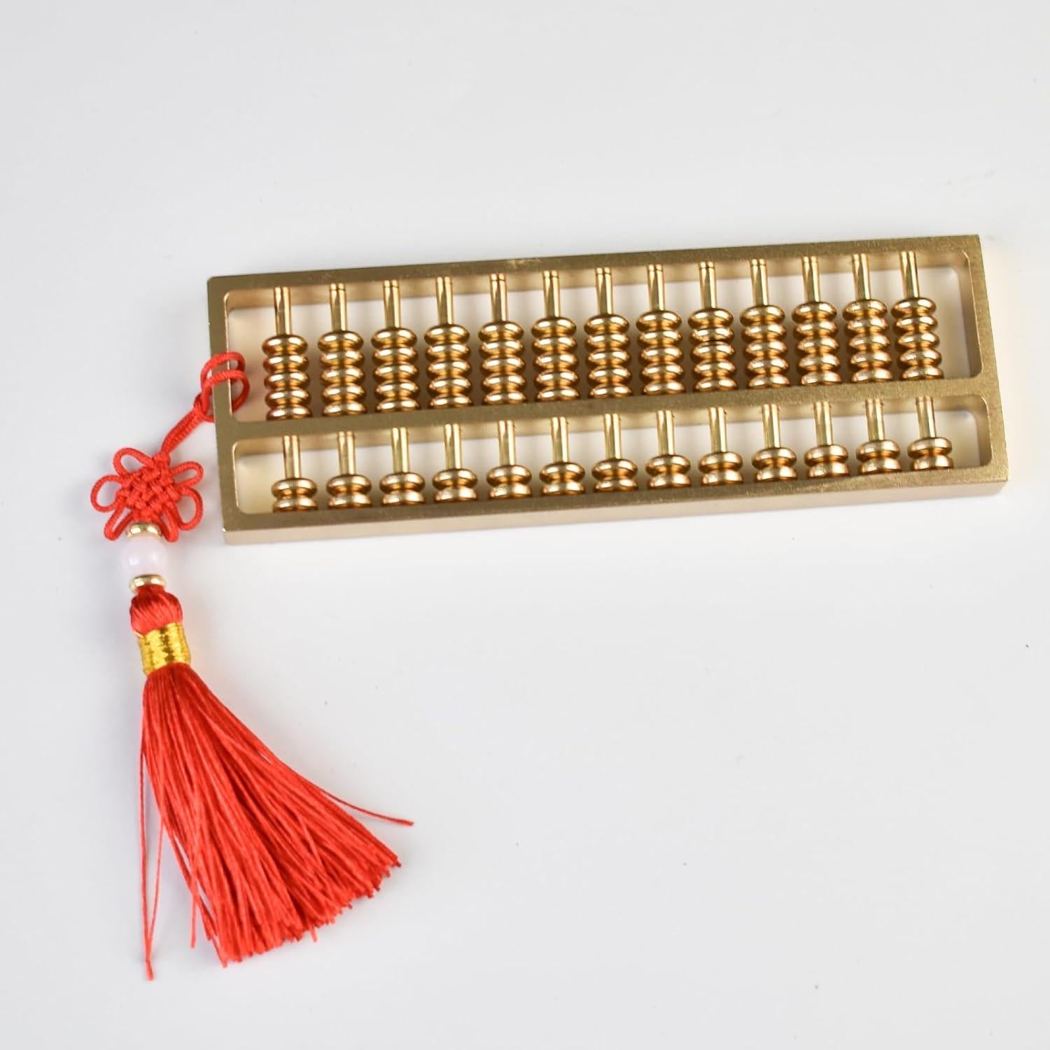 Ábaco Miniatura de Cobre y Latón Ailuter 13.2x4.6 cm