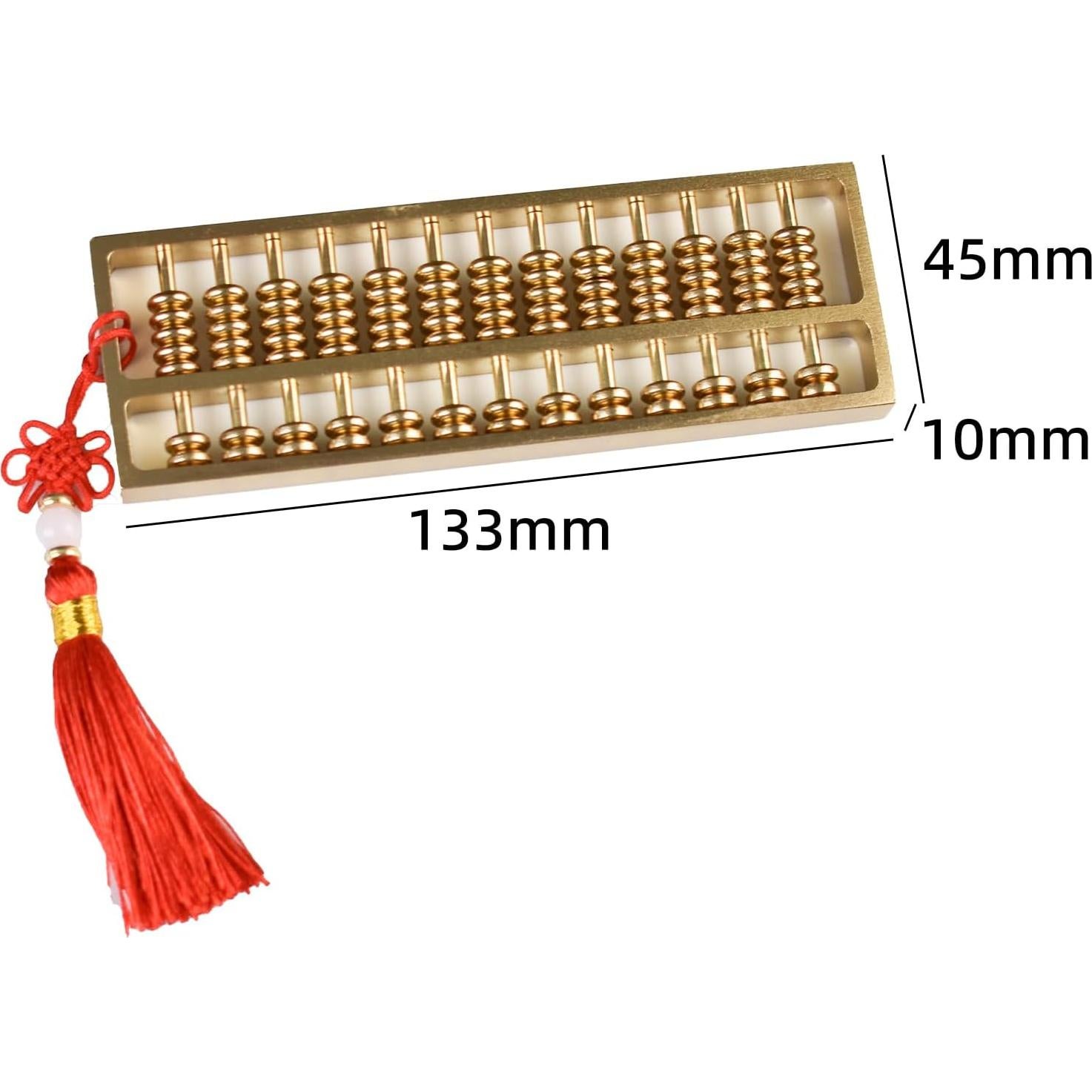 Ábaco Miniatura de Cobre y Latón Ailuter 13.2x4.6 cm