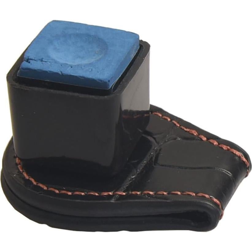 Soporte de Tiza para Billar LAGO DE FUEGO - Cuero Magnético