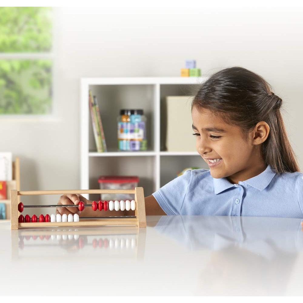 Ábaco Rekenrek hand2mind 20 cuentas de madera para niños