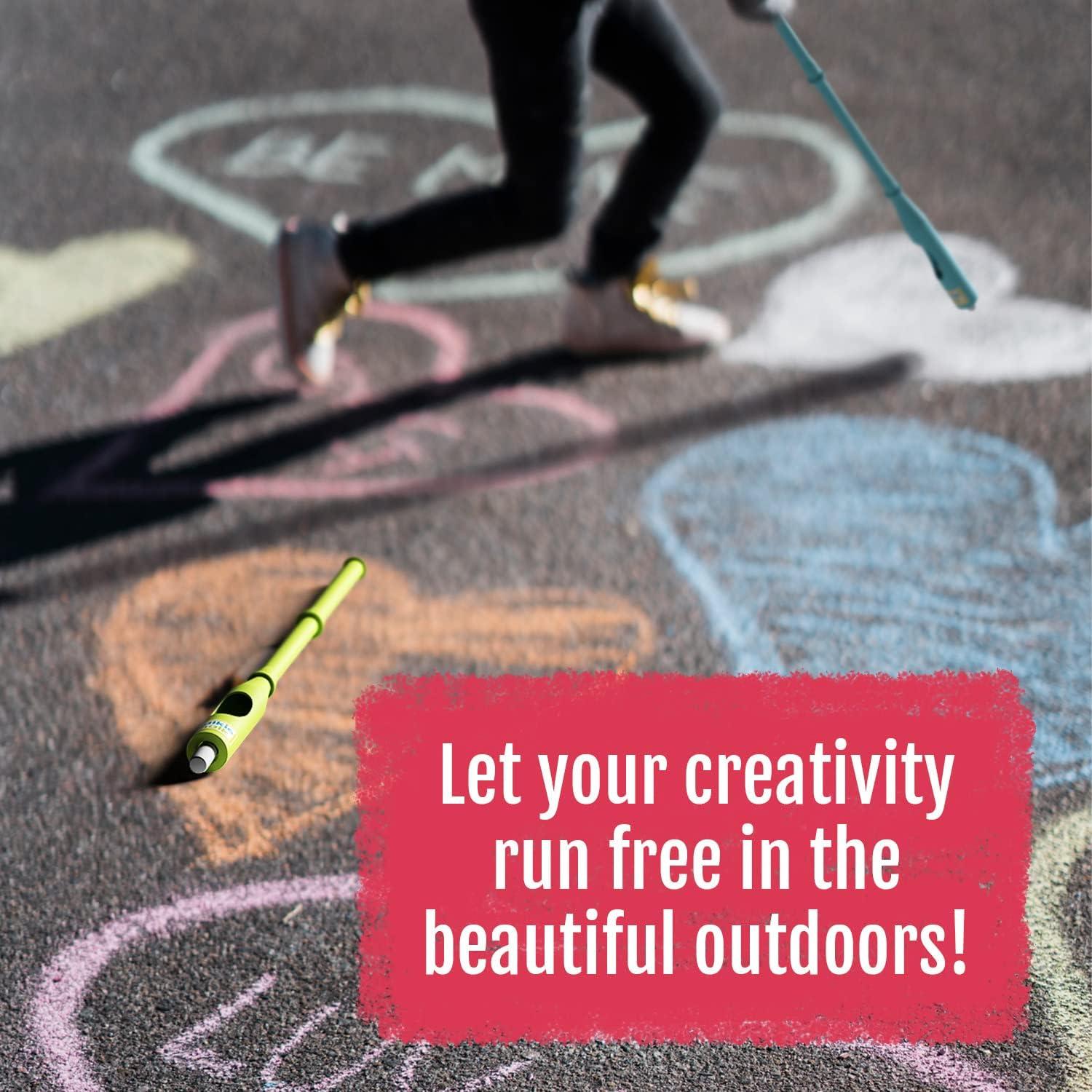 Soporte de Tiza de Acera Walkie Chalk Rosa con 2 Tizas