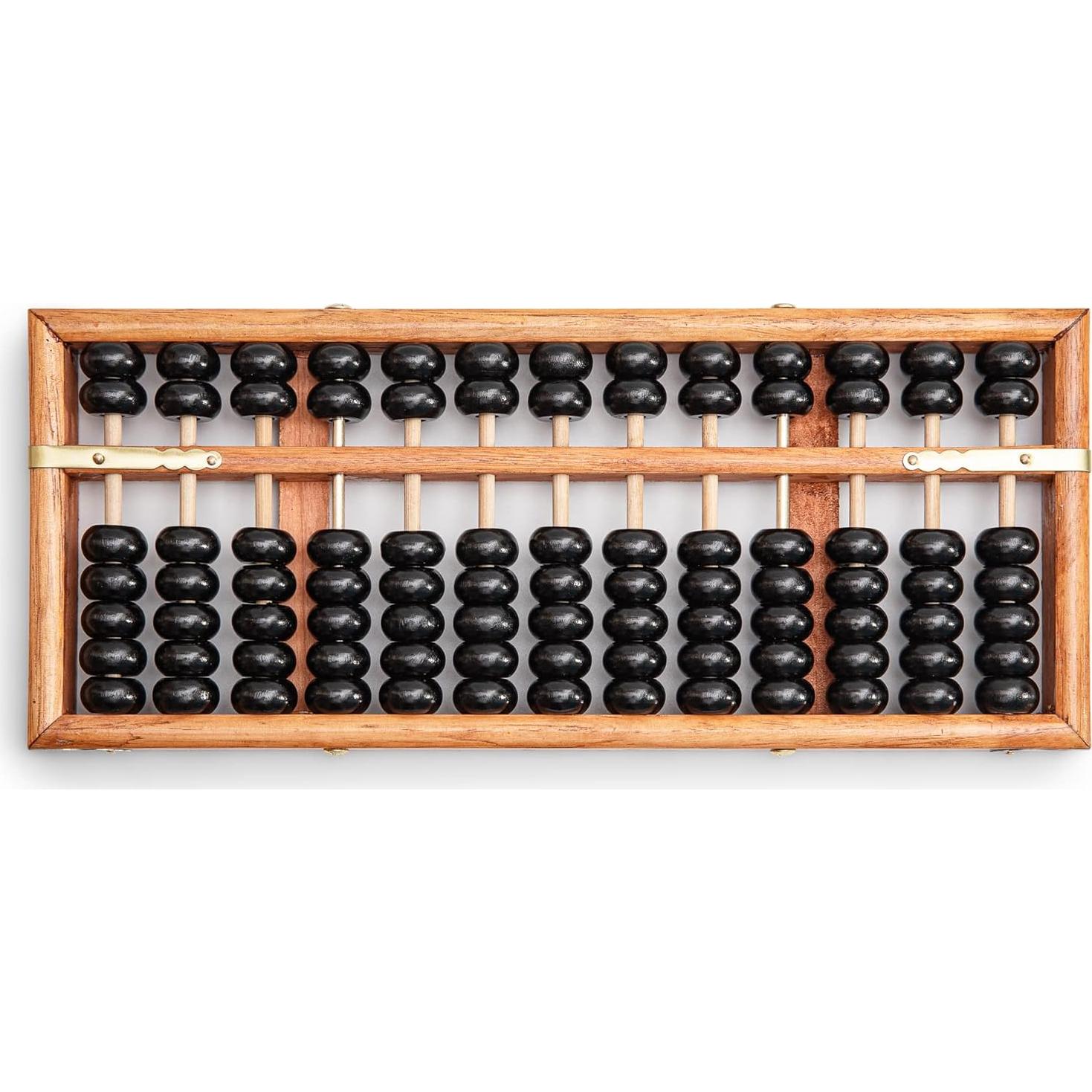 Ábaco Digital Profesional de Madera 28.5cm 13 Columnas