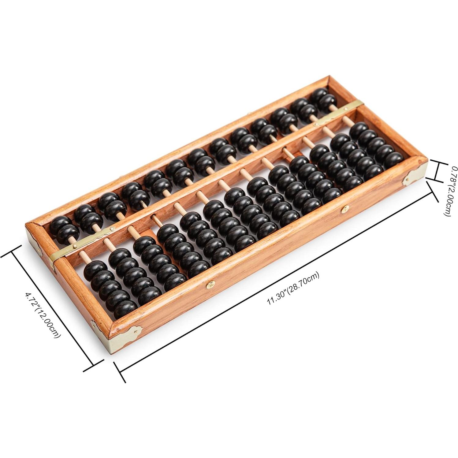 Ábaco Digital Profesional de Madera 28.5cm 13 Columnas