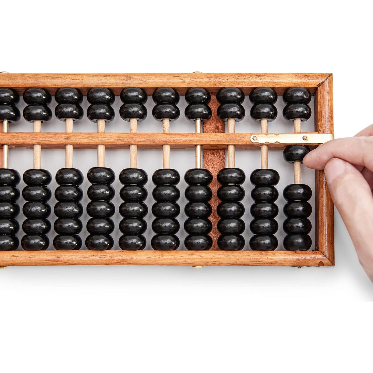 Ábaco Digital Profesional de Madera 28.5cm 13 Columnas