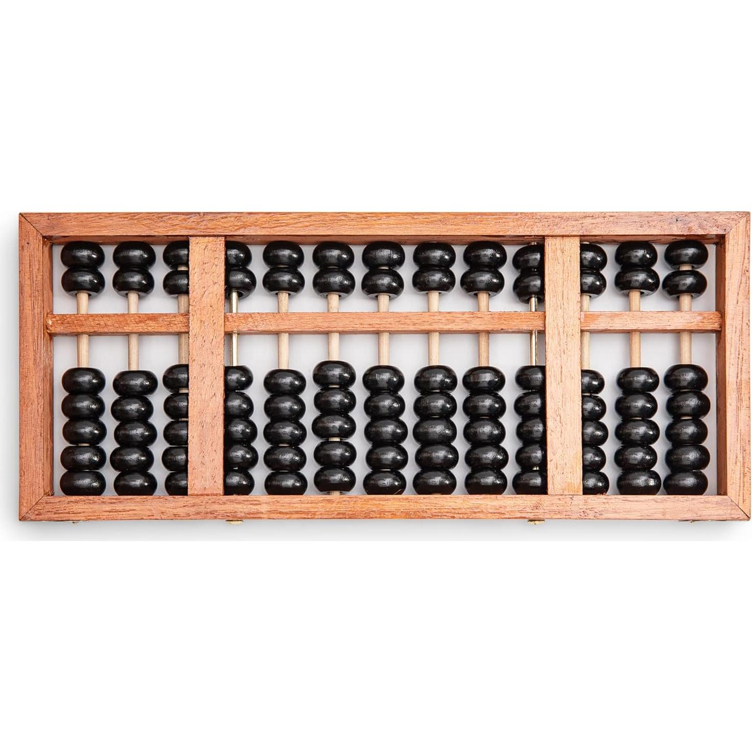 Ábaco Digital Profesional de Madera 28.5cm 13 Columnas