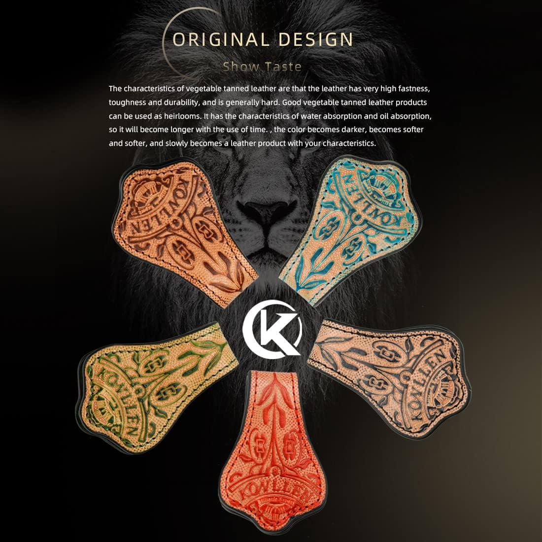 Soporte de Tiza Magnético de Cuero KONLLEN VT-Rojo