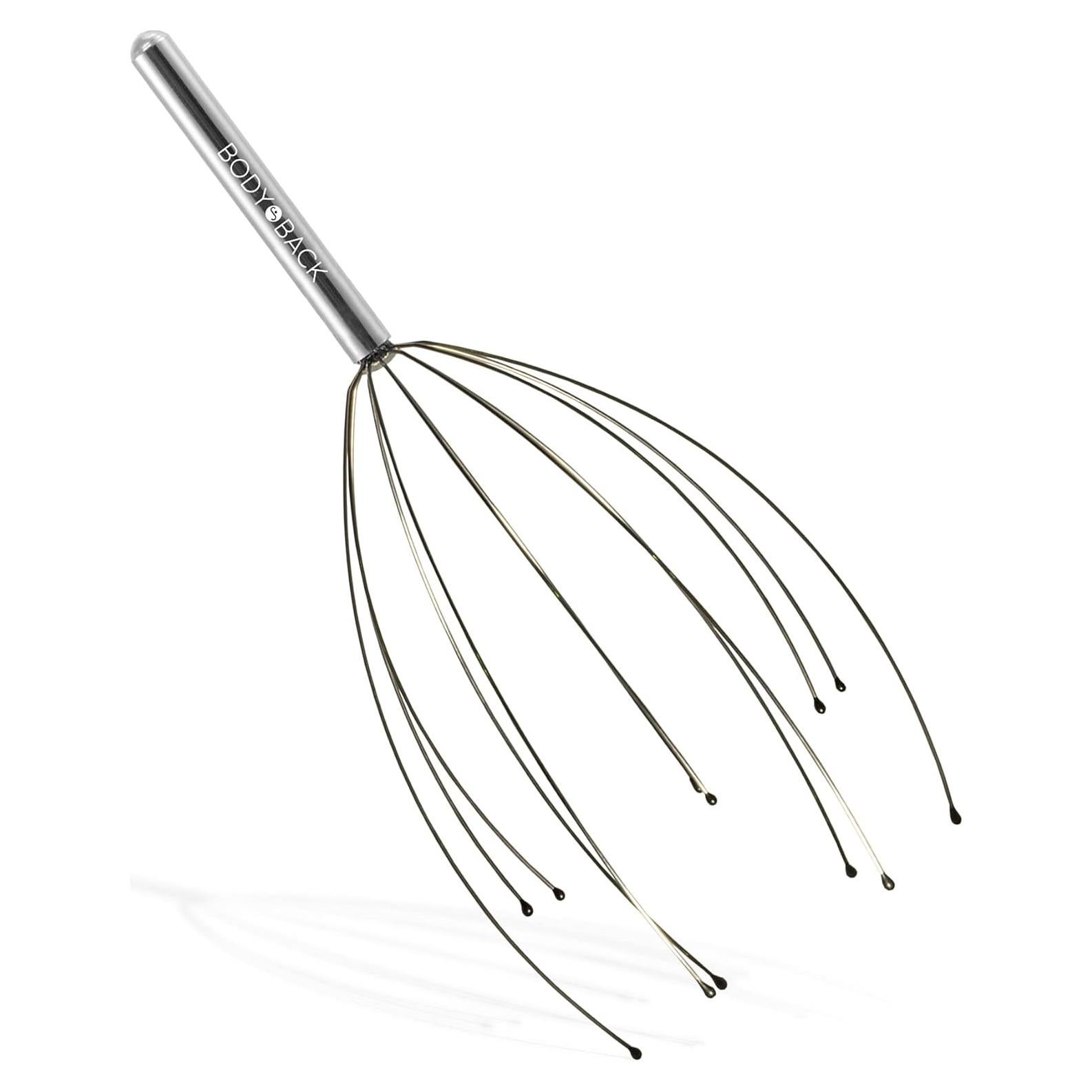 Masajeador de Cuero Cabelludo Body Back Plata - Alivio Estrés