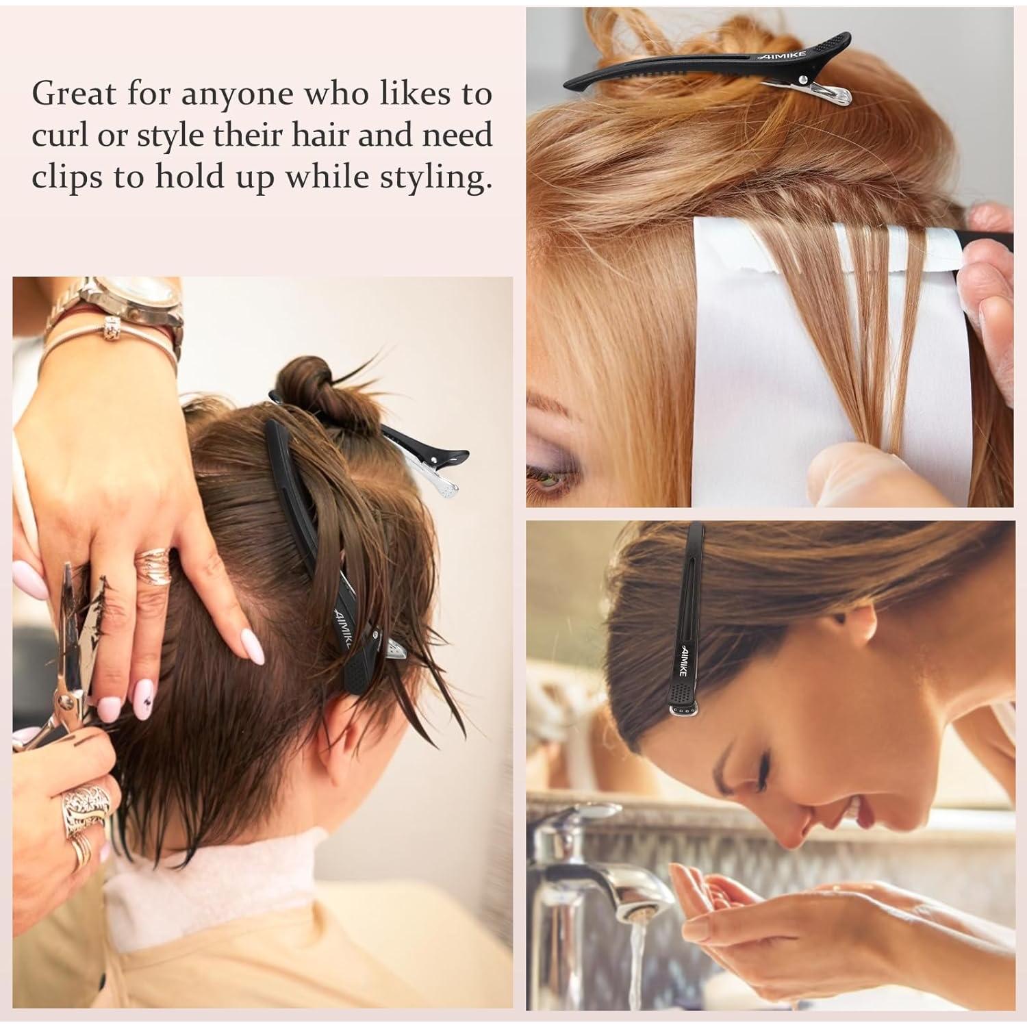 AIMIKE 6 Clips de Pelo Profesionales Antideslizantes 10.9 cm