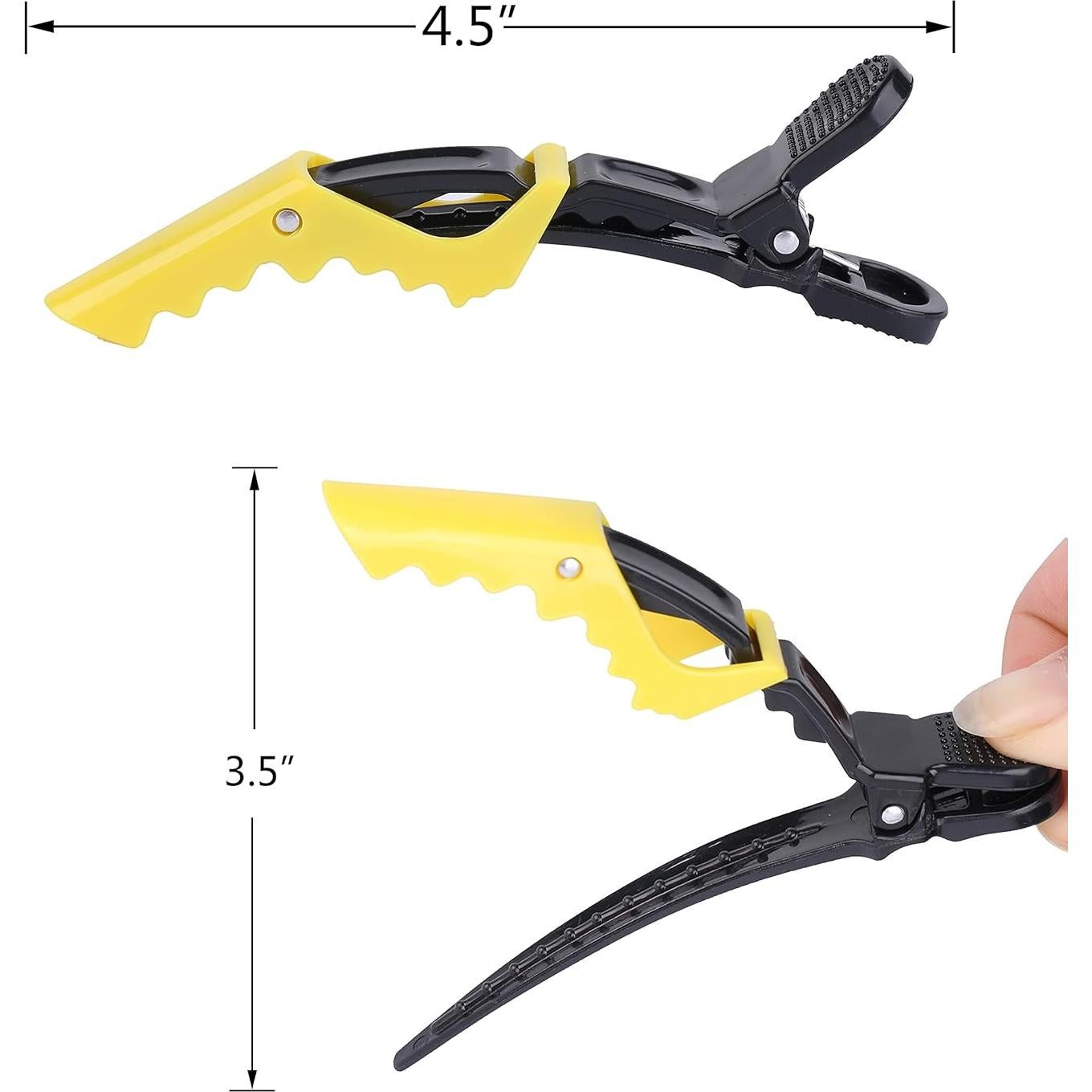 Clips para Cabello HH&LL - Doble Bisagra, 10 Piezas Mezcla