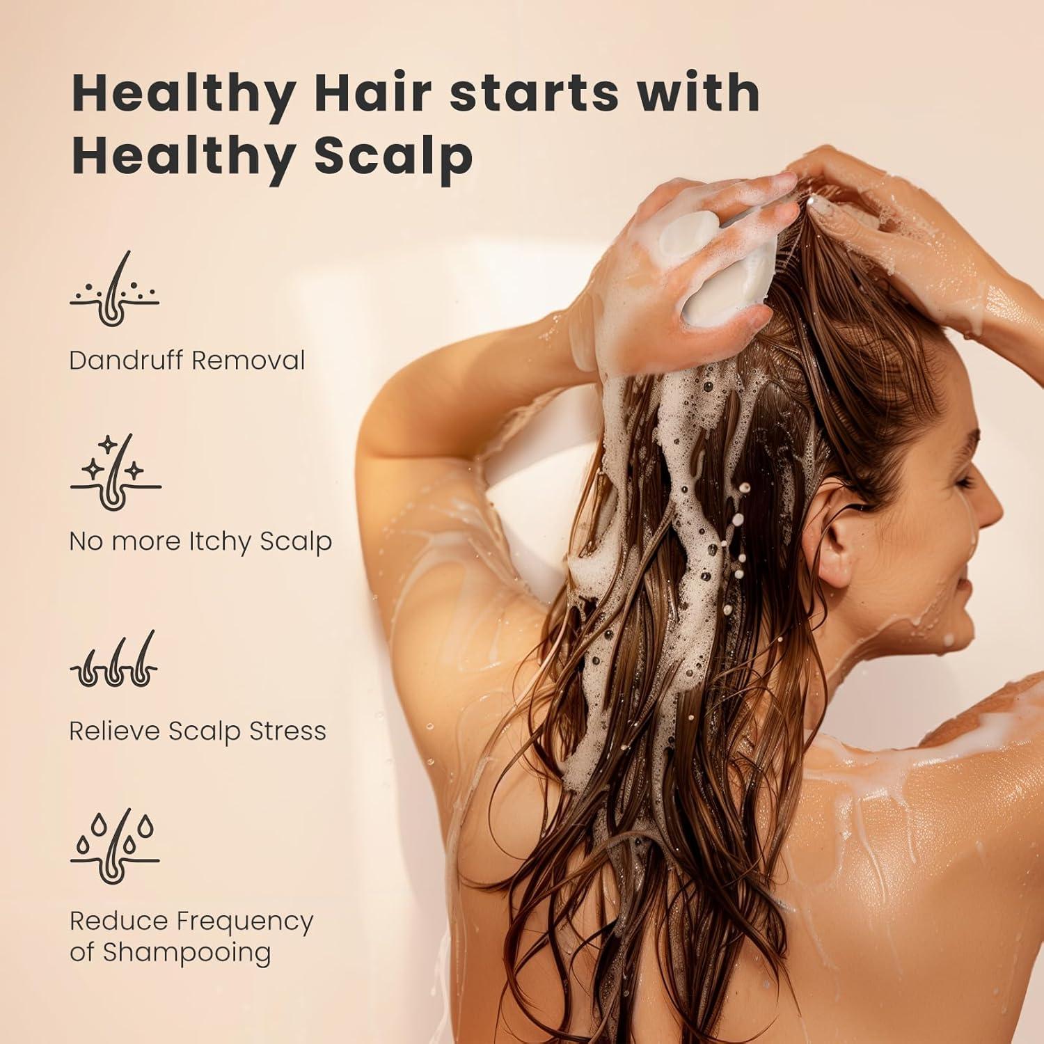 Masajeador de Cuero Cabelludo AIMIKE Silicona Avena 8.13cm