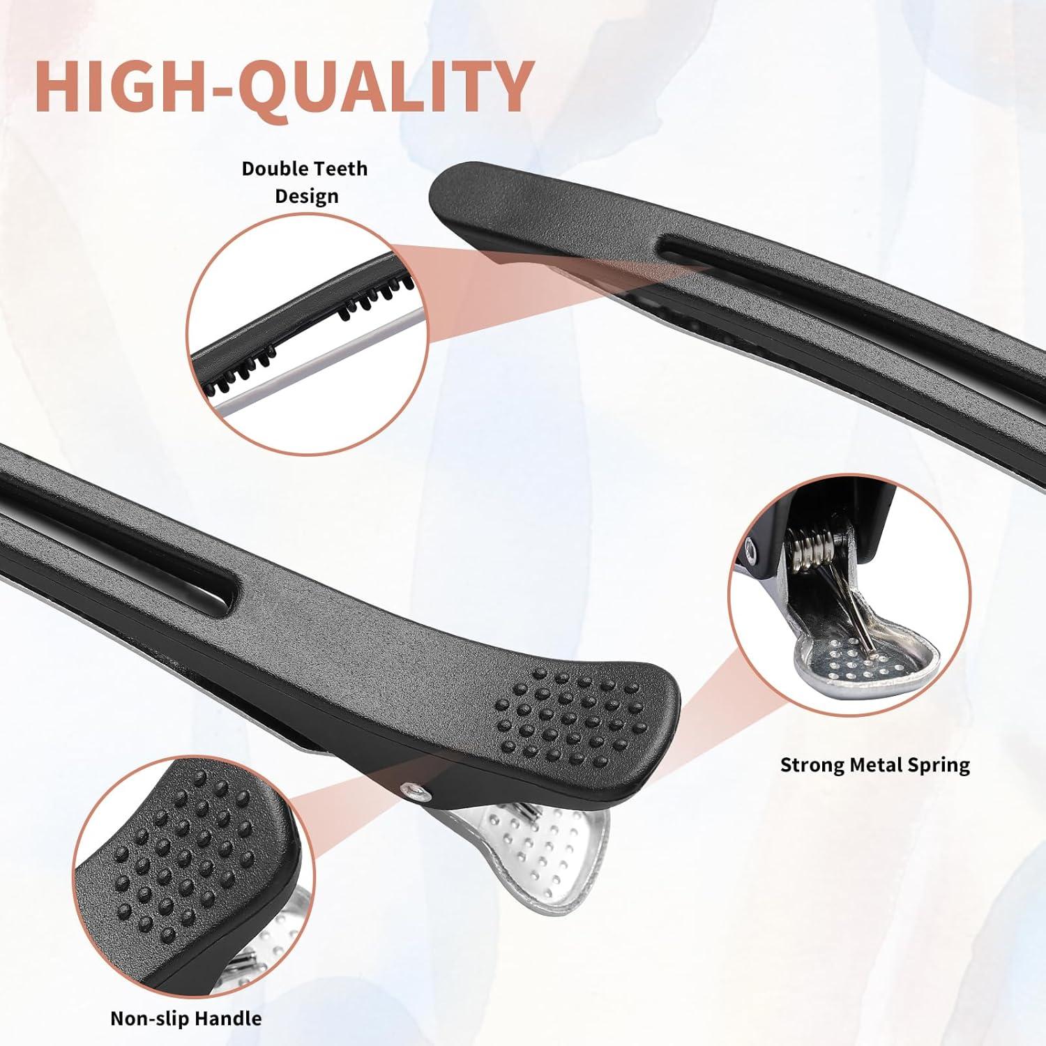 Paquete de 6 Clips de Pelo Profesionales XTIIEED - No Deslizantes 10.9 cm