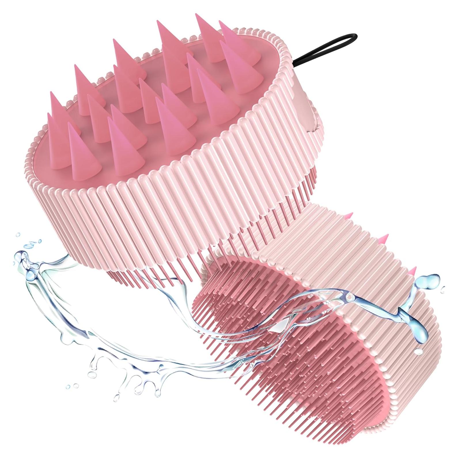 Masajeador de Cuero Cabelludo Rena Chris Rosa 8.2x7.75cm