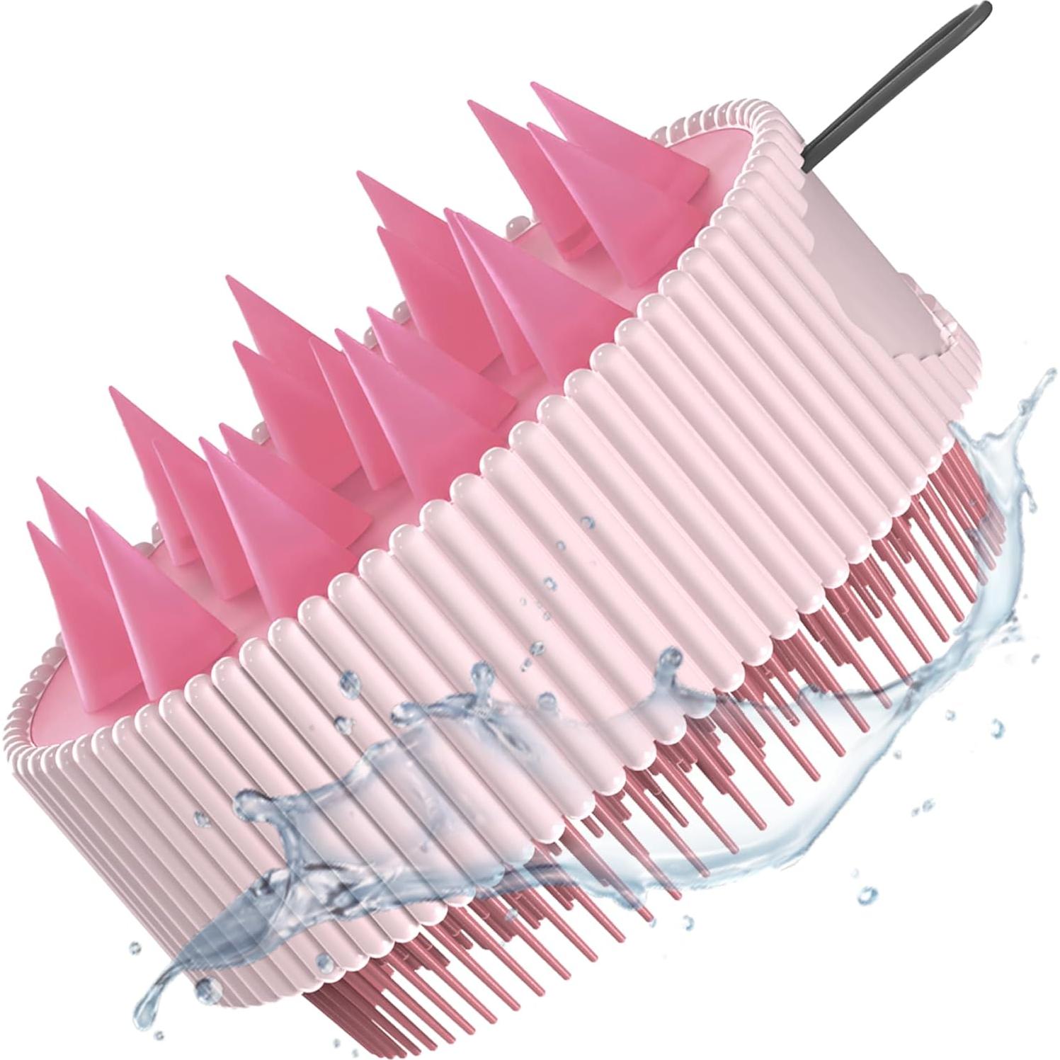 Masajeador de Cuero Cabelludo Rena Chris Rosa 8.2x7.75cm