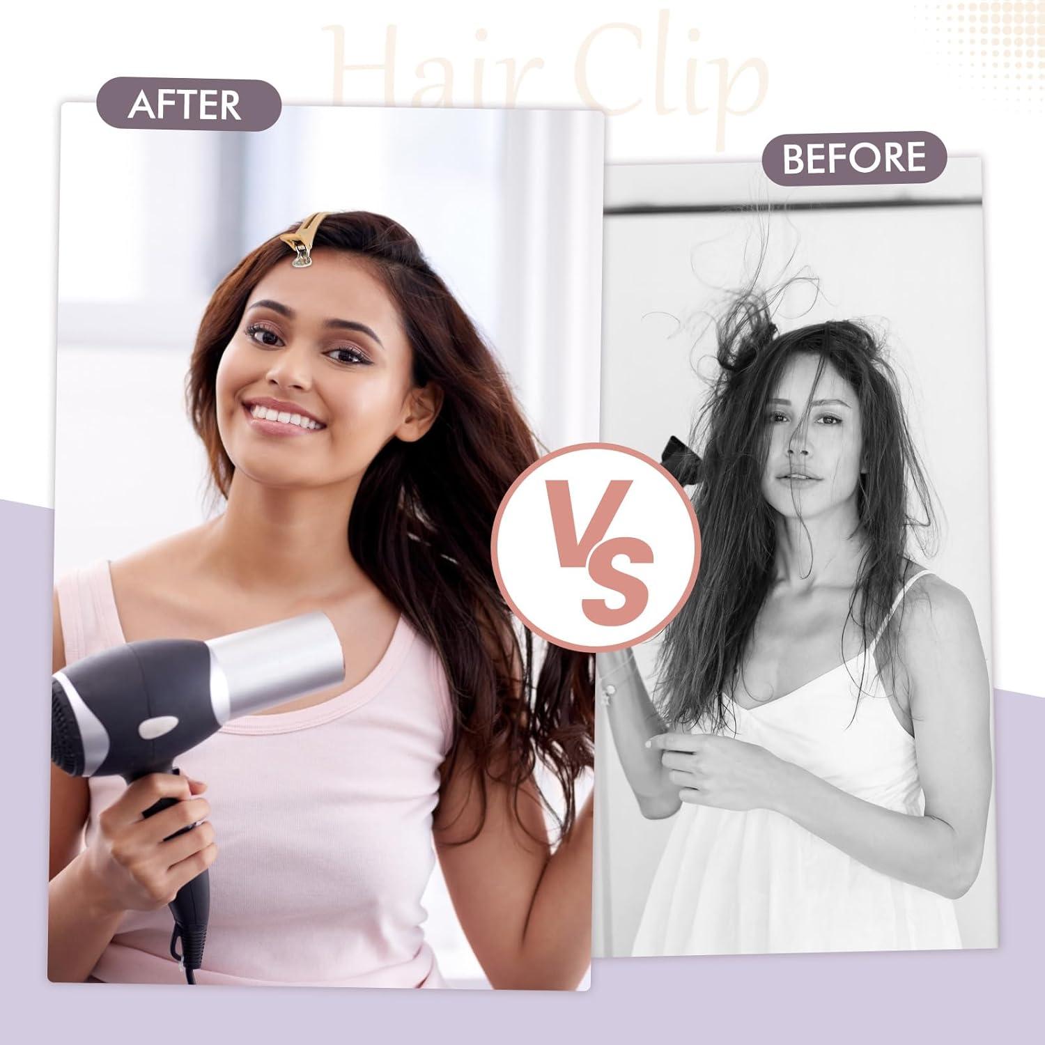 12 Clips para Cabello Profesional MEDOCA 11.4 cm Silicona