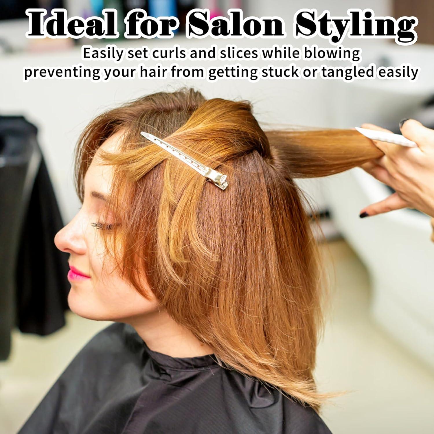 Clips para el Cabello Gingbiss 24 Pcs Metal 8.9 cm Plata