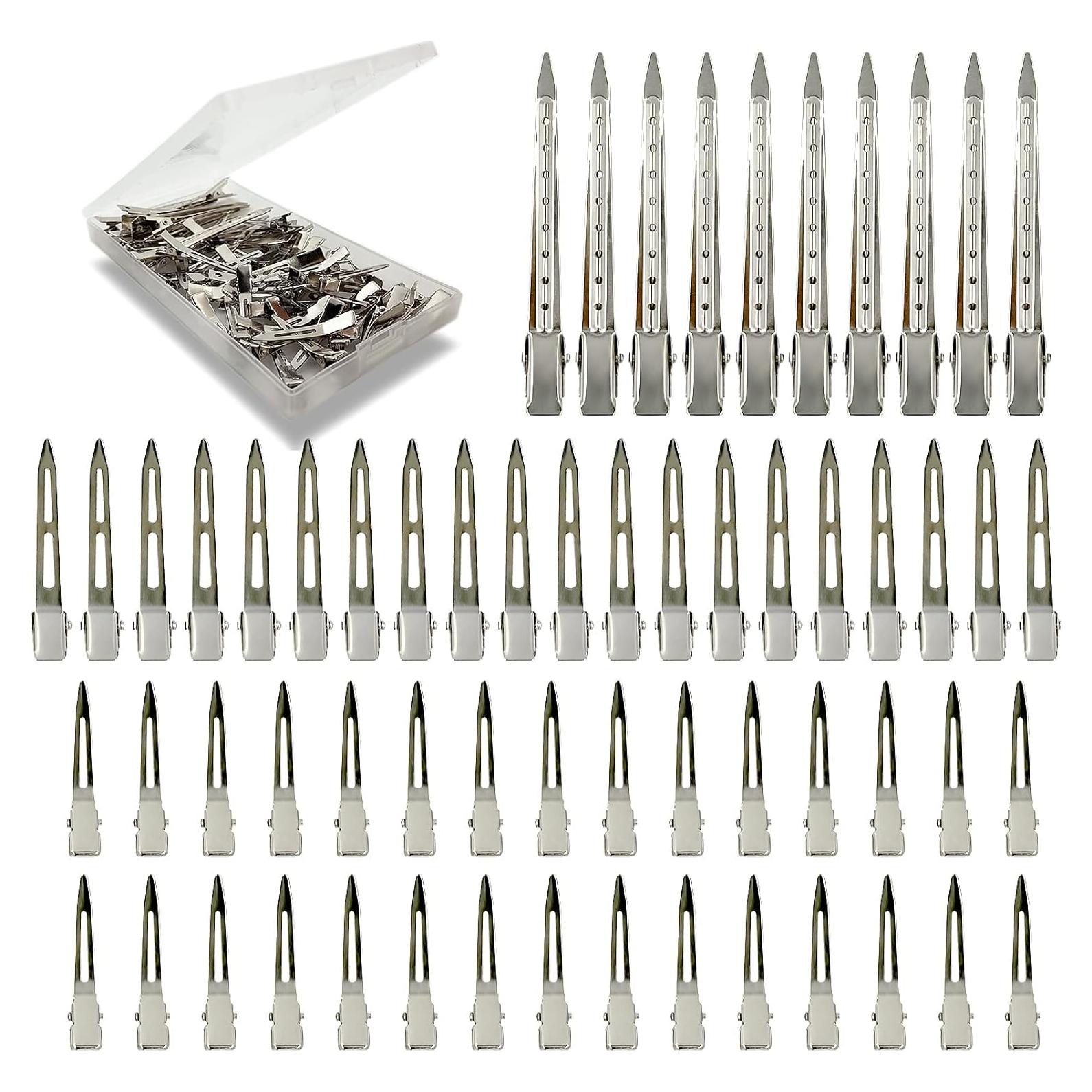 60 Clips de Pelo de Metal HiJeaton con Estuche - Variados