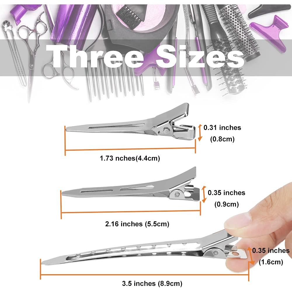 60 Clips de Pelo de Metal HiJeaton con Estuche - Variados