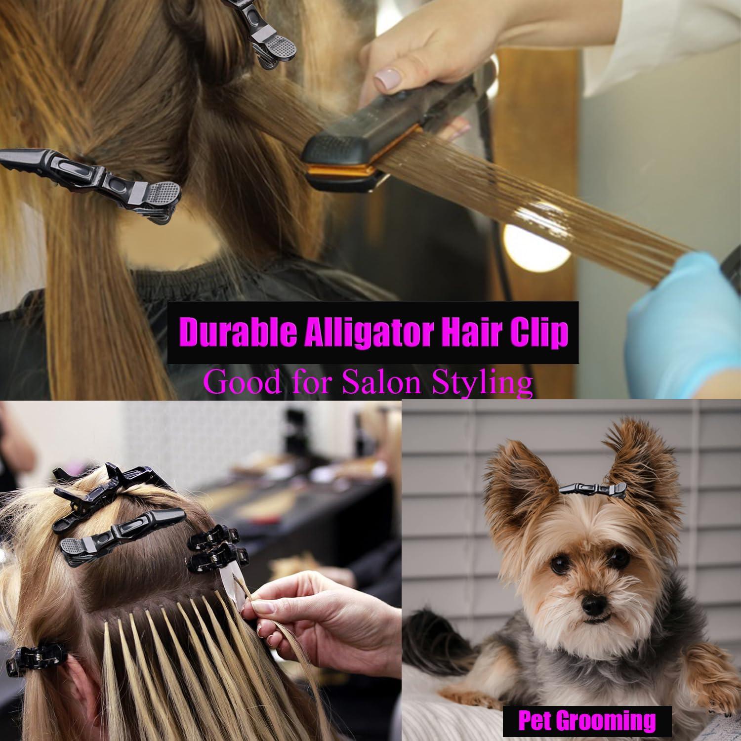 30 Clips de Pelo Cocodrilo Rabetly para Seccionar Cabello Grueso