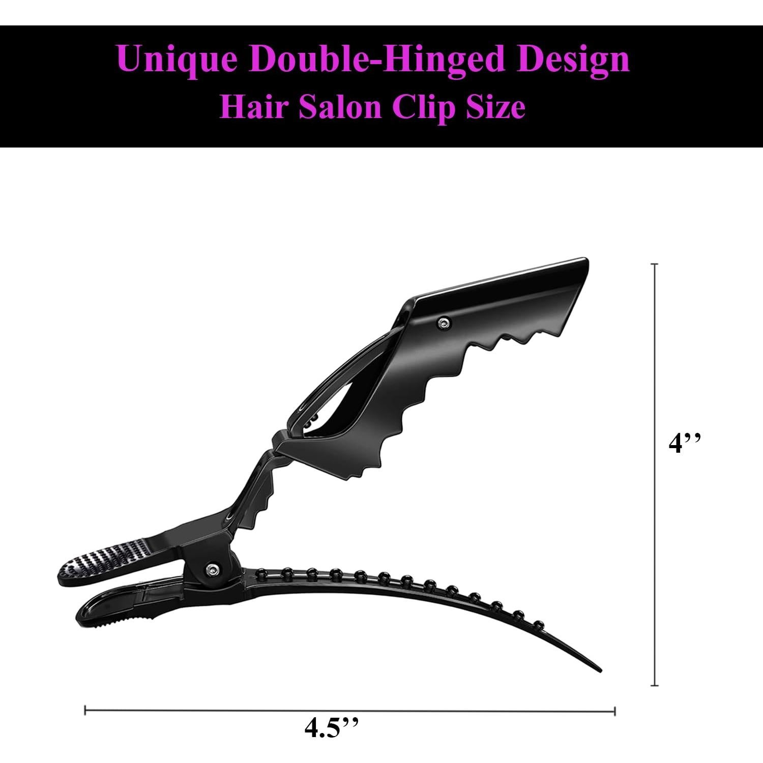 30 Clips de Pelo Cocodrilo Rabetly para Seccionar Cabello Grueso