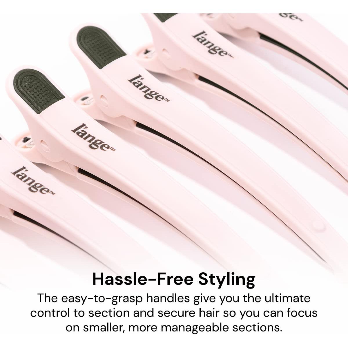 Clips para Seccionar Cabello L'ange Hair - 6 Pack Rosa