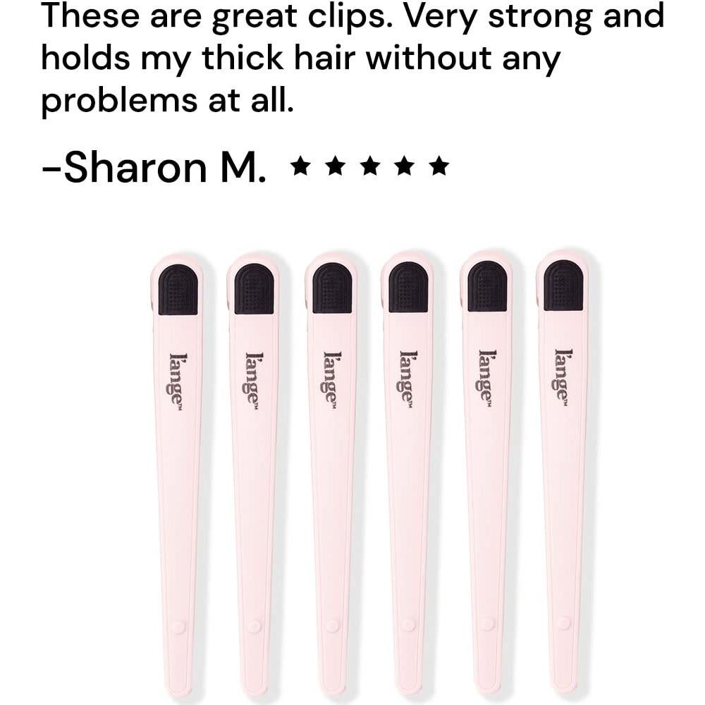 Clips para Seccionar Cabello L'ange Hair - 6 Pack Rosa