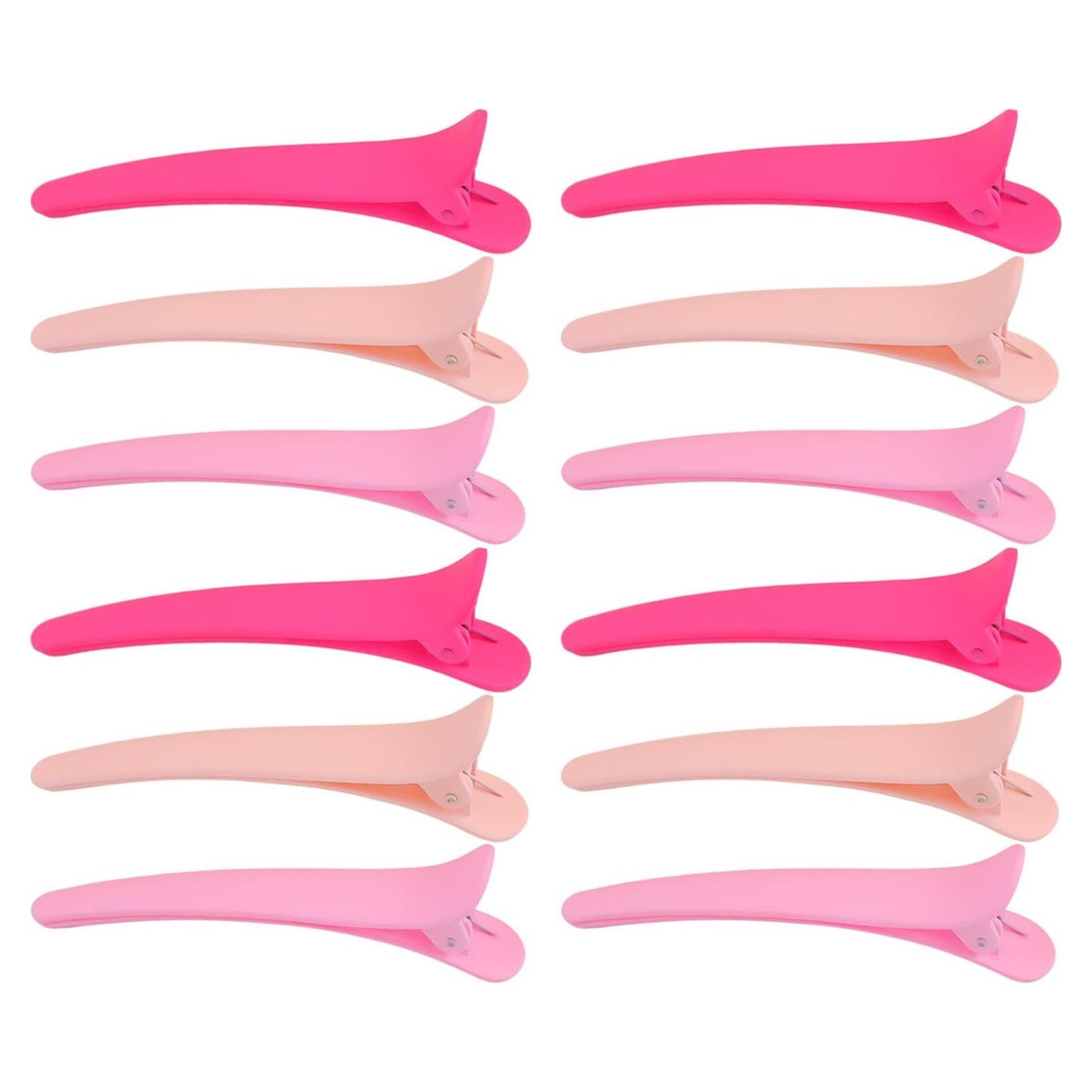 12 Clips de Cabello Pico de Pato TKYPZY Antideslizantes 3 Colores
