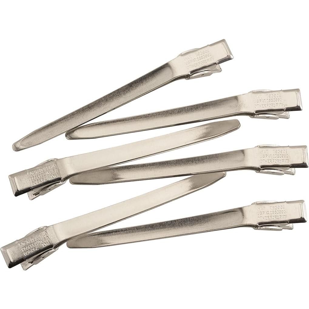 Clips de Sección de Aluminio Goody - 6 Unidades Plata