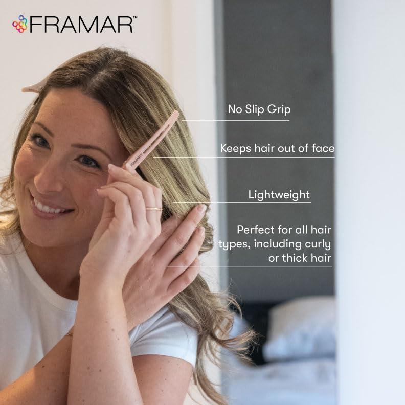 Clips para Cabello Framar Sin Marcas 10 Piezas Neutros
