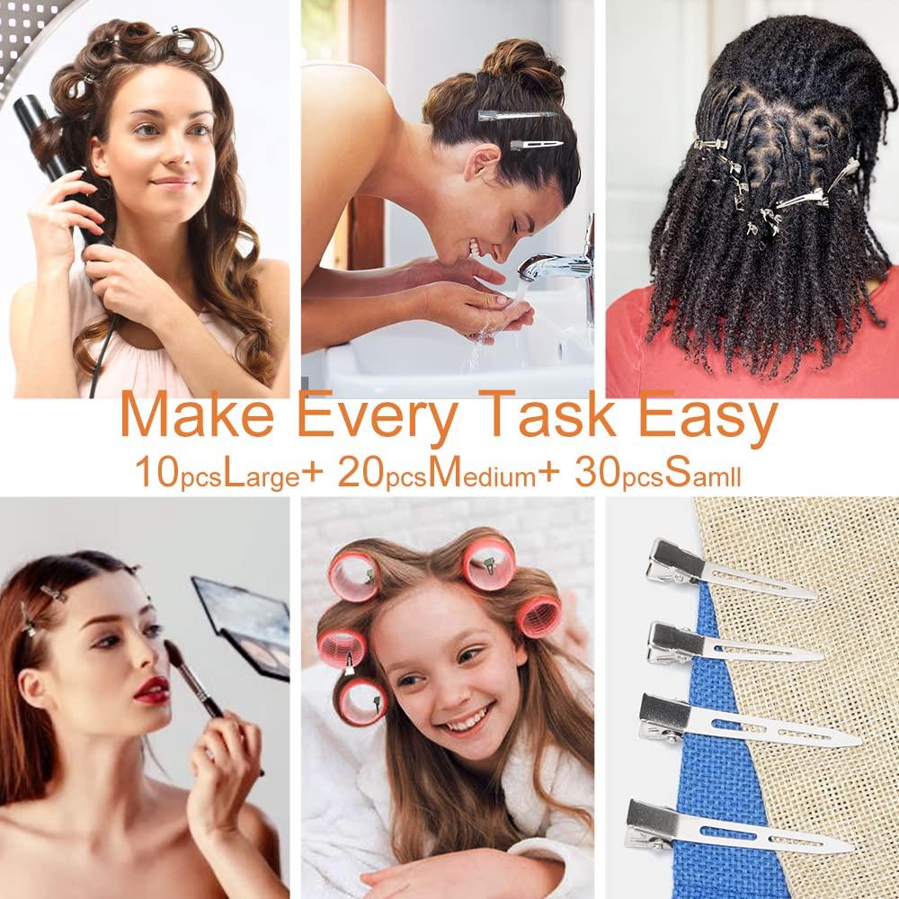 Clips de Pelo Metálicos HiJeaton 60 Pcs para Mujeres