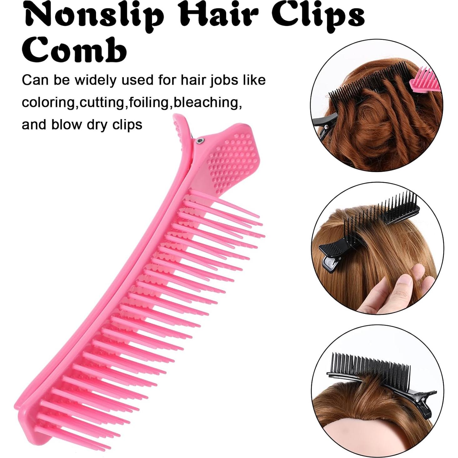 2 Clips de Agarre para Seccionar Cabello YQQYG - Antideslizantes