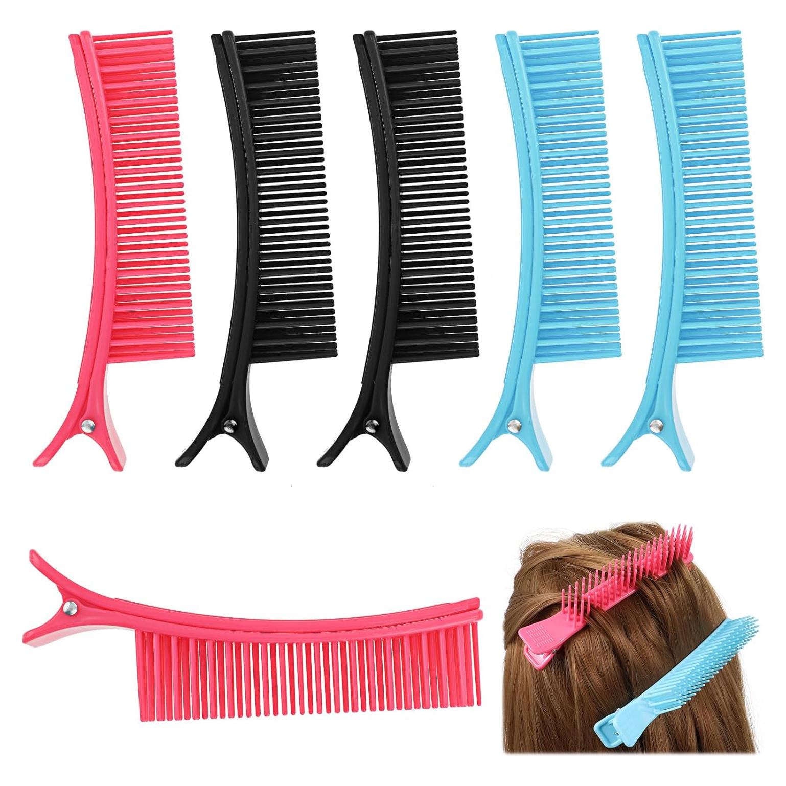 Paquete de 6 Clips de Sección de Cabello Antideslizantes Yuanchu