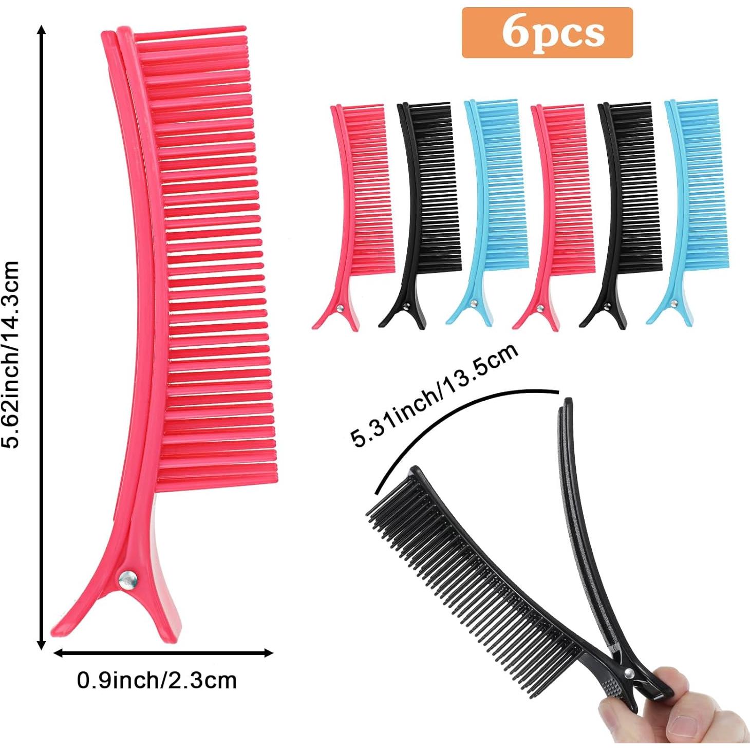 Paquete de 6 Clips de Sección de Cabello Antideslizantes Yuanchu