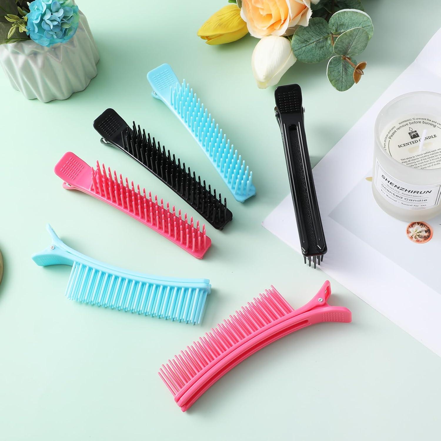 Paquete de 6 Clips de Sección de Cabello Antideslizantes Yuanchu